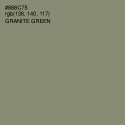 #888C75 - Granite Green Color Image