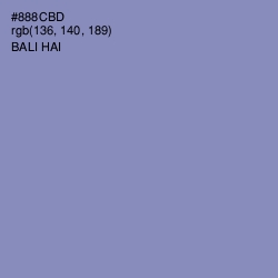 #888CBD - Bali Hai Color Image