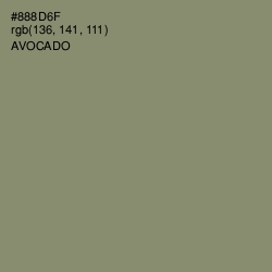#888D6F - Avocado Color Image
