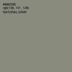 #888D80 - Natural Gray Color Image