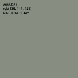 #888D81 - Natural Gray Color Image