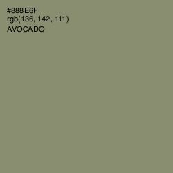 #888E6F - Avocado Color Image