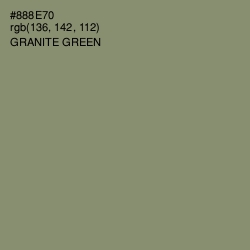 #888E70 - Granite Green Color Image