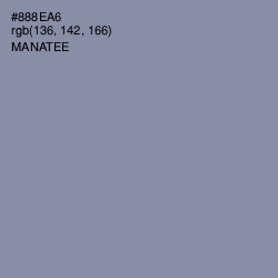 #888EA6 - Manatee Color Image