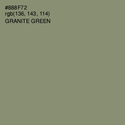 #888F72 - Granite Green Color Image