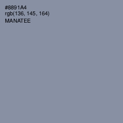 #8891A4 - Manatee Color Image