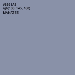 #8891A8 - Manatee Color Image