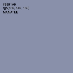 #8891A9 - Manatee Color Image