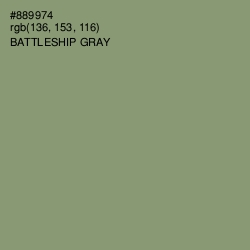 #889974 - Battleship Gray Color Image