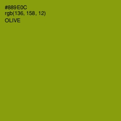 #889E0C - Olive Color Image