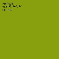 #88A00E - Citron Color Image