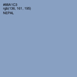 #88A1C3 - Nepal Color Image