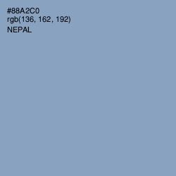 #88A2C0 - Nepal Color Image