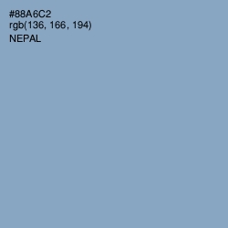 #88A6C2 - Nepal Color Image