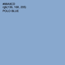 #88A8CD - Polo Blue Color Image