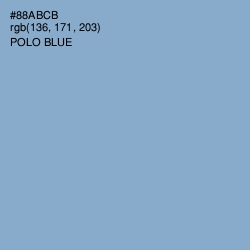 #88ABCB - Polo Blue Color Image