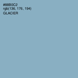 #88B0C2 - Glacier Color Image