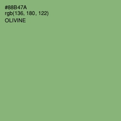 #88B47A - Olivine Color Image