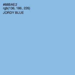 #88BAE2 - Jordy Blue Color Image