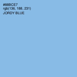 #88BCE7 - Jordy Blue Color Image