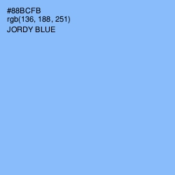 #88BCFB - Jordy Blue Color Image