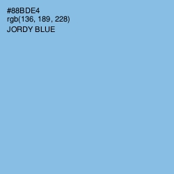#88BDE4 - Jordy Blue Color Image