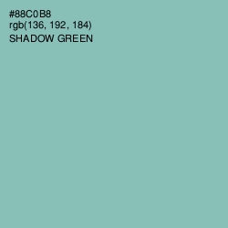 #88C0B8 - Shadow Green Color Image