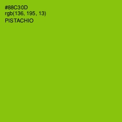 #88C30D - Pistachio Color Image