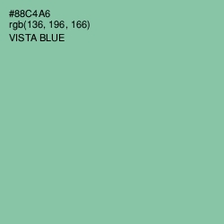 #88C4A6 - Vista Blue Color Image