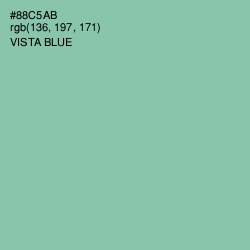 #88C5AB - Vista Blue Color Image