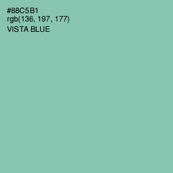 #88C5B1 - Vista Blue Color Image