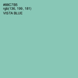 #88C7B5 - Vista Blue Color Image