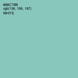 #88C7BB - Vista Blue Color Image