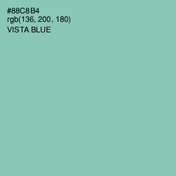 #88C8B4 - Vista Blue Color Image