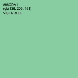 #88CDA1 - Vista Blue Color Image