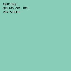 #88CDB8 - Vista Blue Color Image