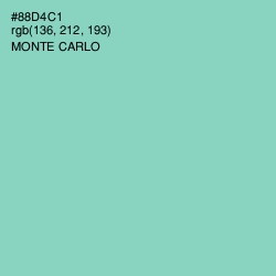 #88D4C1 - Monte Carlo Color Image