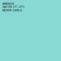 #88D9D3 - Monte Carlo Color Image