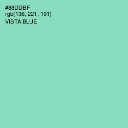 #88DDBF - Vista Blue Color Image