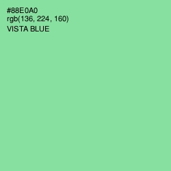#88E0A0 - Vista Blue Color Image