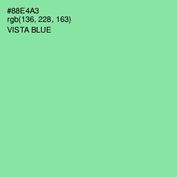 #88E4A3 - Vista Blue Color Image