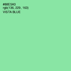 #88E5A3 - Vista Blue Color Image