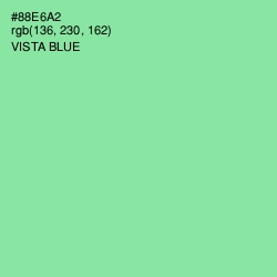 #88E6A2 - Vista Blue Color Image