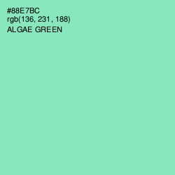 #88E7BC - Algae Green Color Image