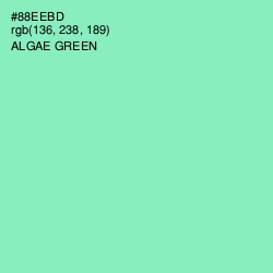 #88EEBD - Algae Green Color Image