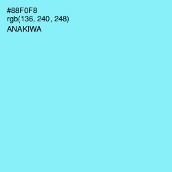 #88F0F8 - Anakiwa Color Image