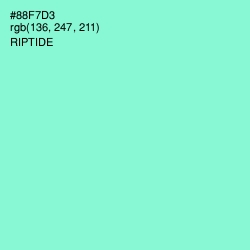 #88F7D3 - Riptide Color Image