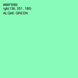 #88FBB9 - Algae Green Color Image
