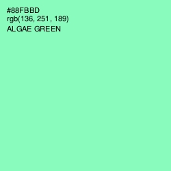 #88FBBD - Algae Green Color Image