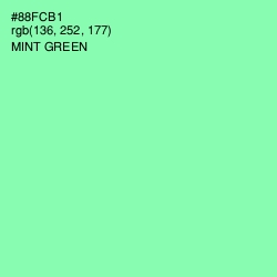 #88FCB1 - Mint Green Color Image